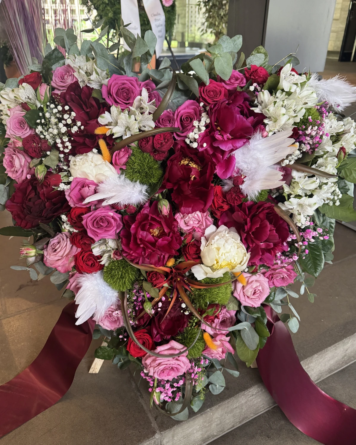 Trauerfloristik mit Trauerkranz von Eva Blumen in Saarbrücken